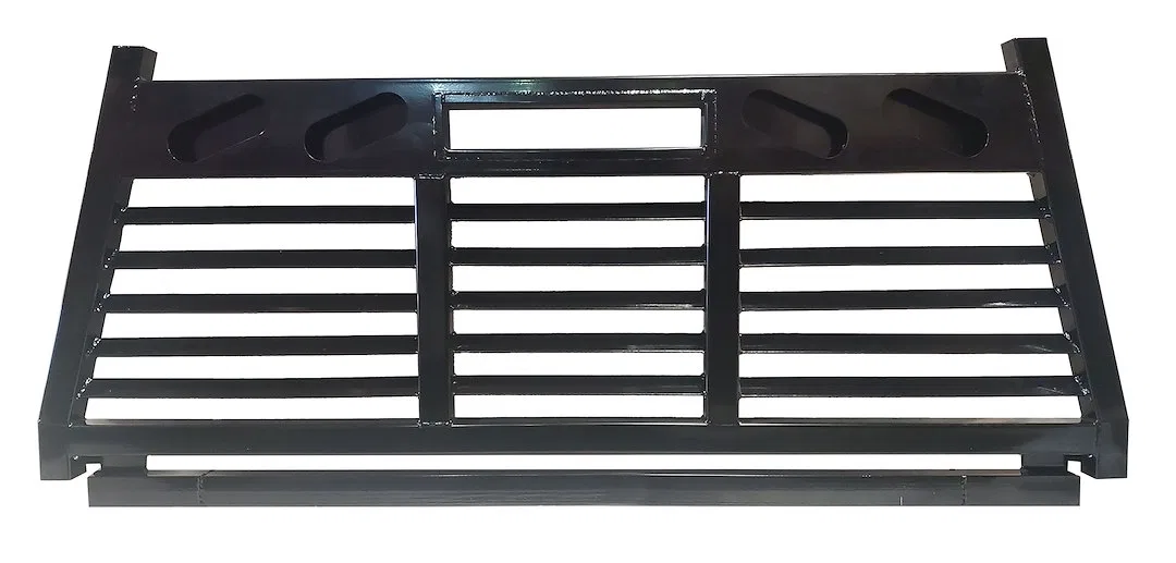 FR208LBO – CATTLEMAN Headache Rack, Louvered Powder Coated Black Steel